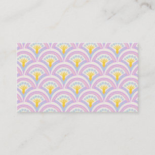 Pastel coloured shell pattern business card