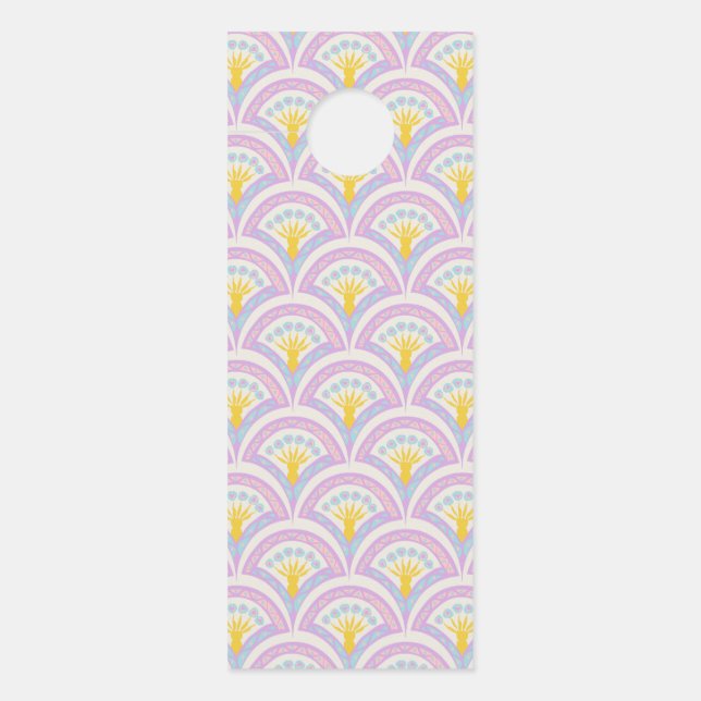Pastel coloured shell pattern door hanger (Front)