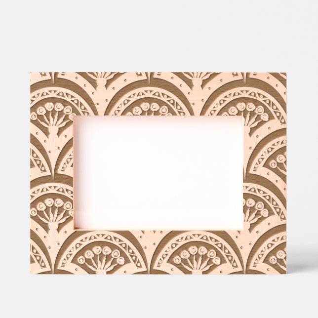 Pastel coloured shell pattern etched frames (Front)