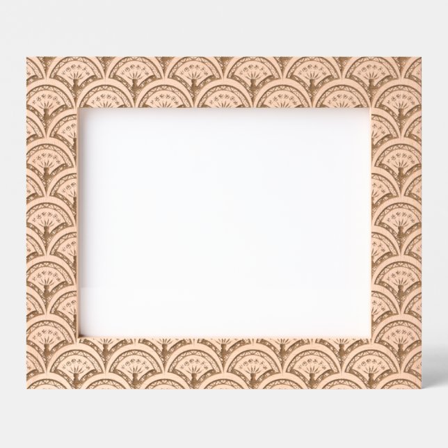 Pastel coloured shell pattern etched frames (Front)