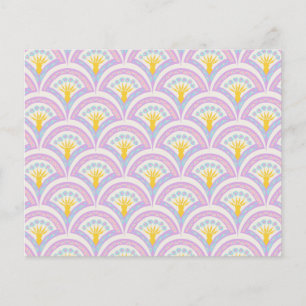 Pastel coloured shell pattern flyer
