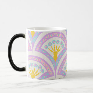 Pastel coloured shell pattern magic mug