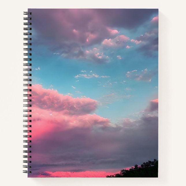 Pastel-coloured sky notebook (Front)