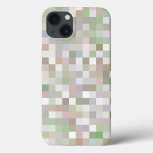 Pastel Coloured Square Pattern  iPhone 13 Case