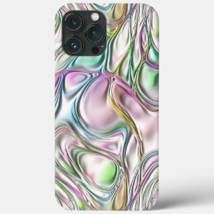 Pastel Coloured Stylish Abstract Art Swirl Pattern iPhone 13 Pro Max Case