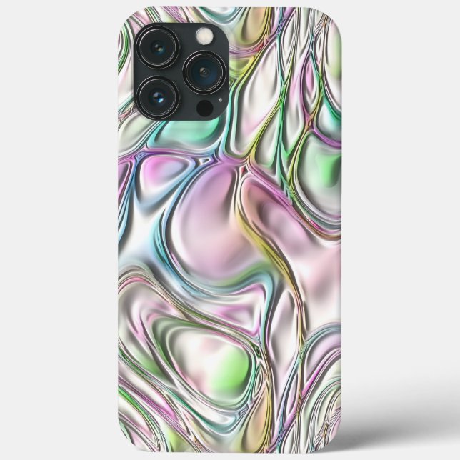 Pastel Coloured Stylish Abstract Art Swirl Pattern Case-Mate iPhone Case (Back)