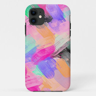 Pastel Colourful Abstract Background iPhone 11 Case