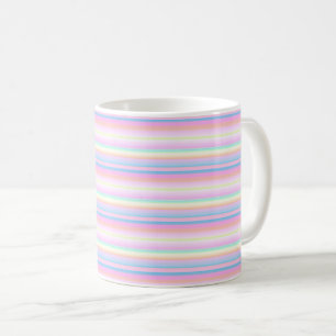 Pastel colourful cute palette stripes Mug