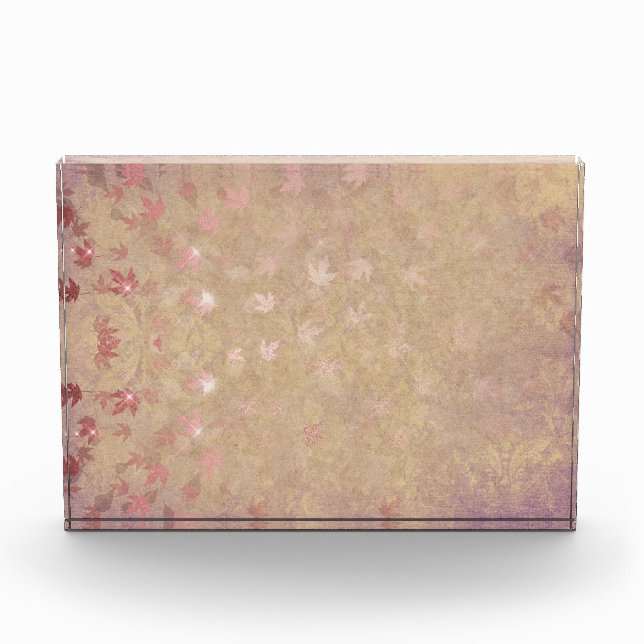 Pastel Colourful Leaves Photo Block (Front)