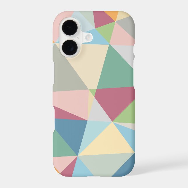 Pastel Colourful Modern Abstract Geometric Pattern (Back)