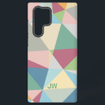 Pastel Colourful Modern Abstract Geometric Pattern Samsung Galaxy Case<br><div class="desc">Colourful abstract pastel tones geometric shapes modern pattern design.</div>
