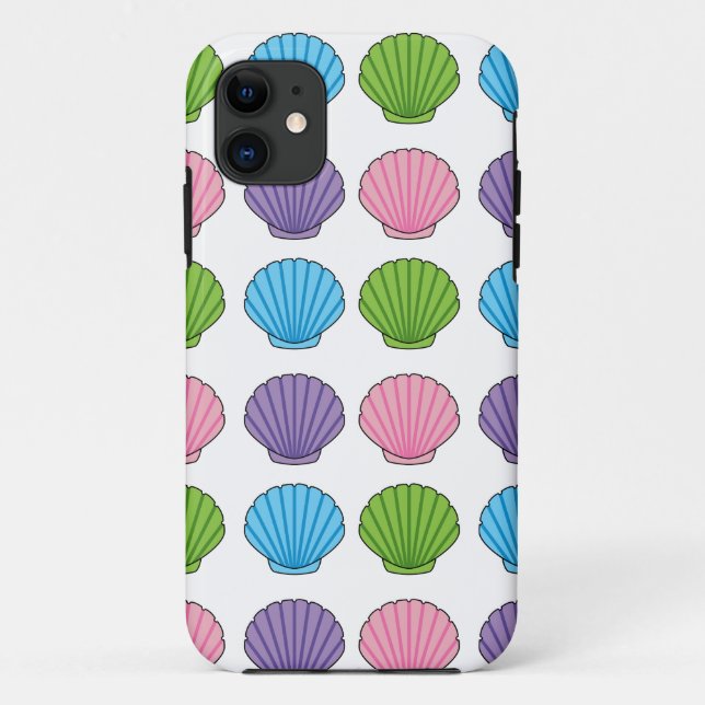 Pastel Colourful Seashell Pack Case-Mate iPhone Case (Back)