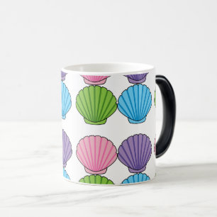 Pastel Colourful Seashell Pack Magic Mug