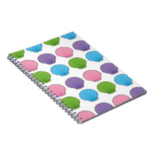 Pastel Colourful Seashell Pack Notebook