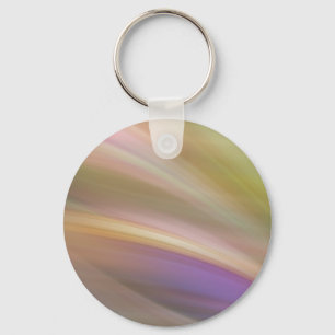 Pastel Colours Abstract Button Keychain