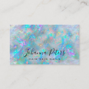 pastel colours abstract opal texture business card