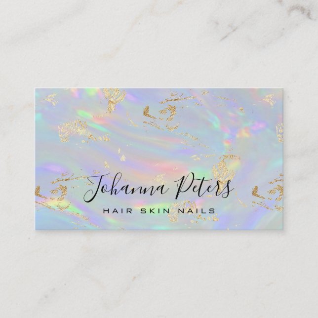 pastel colours abstract texture business card (Front)
