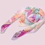Pastel Colours Alcohol Ink Abstract Pattern Scarf<br><div class="desc">Alcohol ink pattern personalized design.</div>