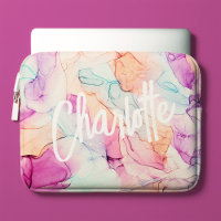 Pastel Colours Alcohol Ink Stain Pattern