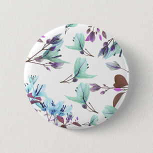Pastel Colours Bougainvillea Flowers 2 Inch Round Button