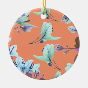 Pastel Colours Bougainvillea Flowers Ceramic Ornament