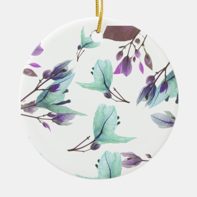 Pastel Colours Bougainvillea Flowers Ceramic Ornament (Front)