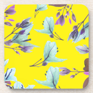Pastel Colours Bougainvillea Flowers Coaster