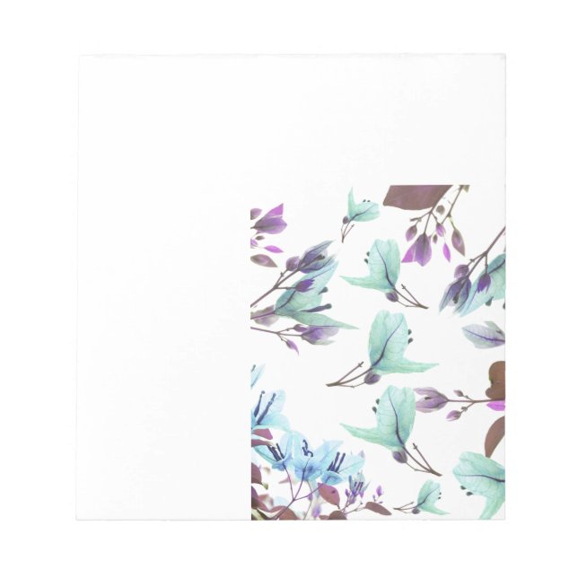 Pastel Colours Bougainvillea Flowers Notepad (Front)