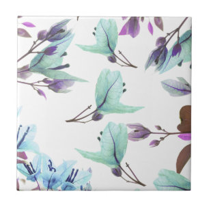 Pastel Colours Bougainvillea Flowers Tile