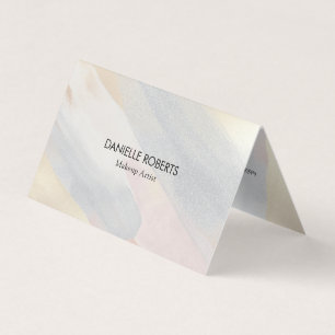 Pastel colours brushstrokes background business card