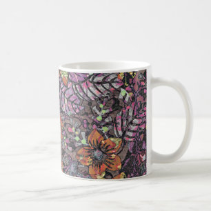Pastel Colours floral pattern romantic digital art Coffee Mug