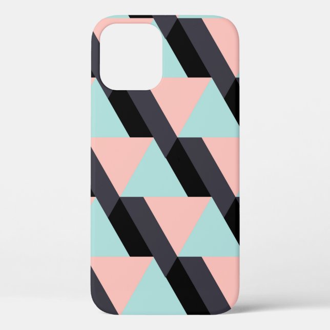 Pastel colours geometric pattern Case-Mate iPhone case (Back)
