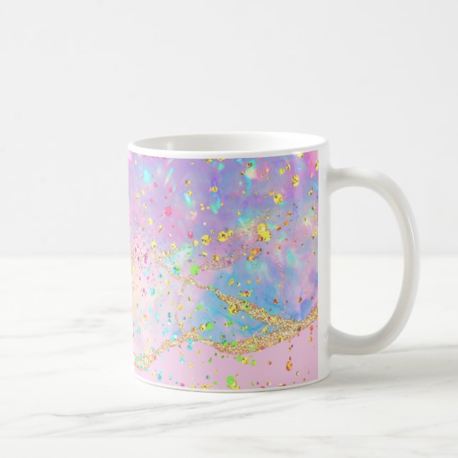 pastel colours ink marble coffee mug (Right)
