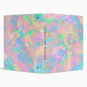 pastel colours opal 3 ring binder