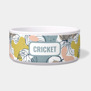 Pastel colours organic shapes pattern monogram