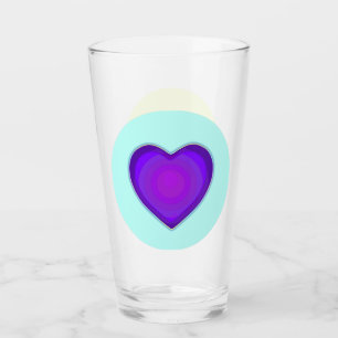 Pastel colours & purple hearts beating glass