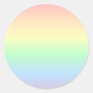 Pastel Colours Rainbow Stickers