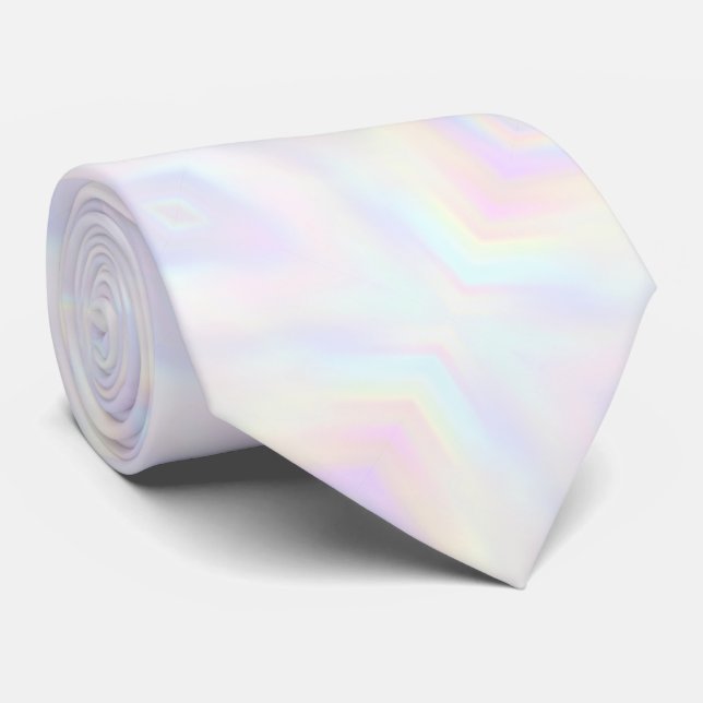  pastel colours soft geometric pattern tie (Rolled)
