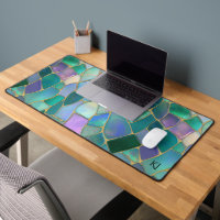 Pastel colours stained glass mosaic pattern