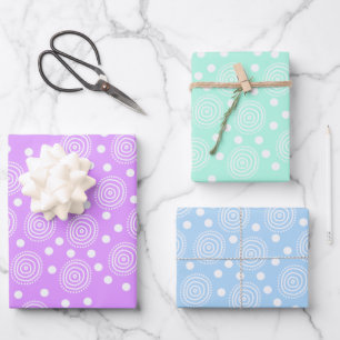 Pastel Colours with Circles Wrapping Paper