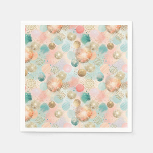 Pastel Confetti Glitter Abstract Pattern Napkin