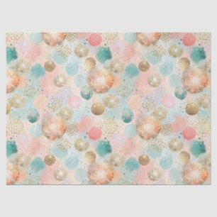 Pastel Confetti Glitter Abstract Pattern Tissue Paper