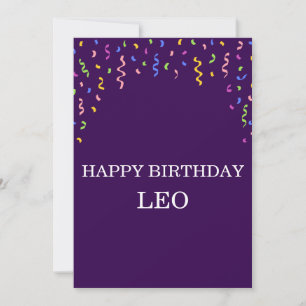 Pastel Confetti Happy Birthday Gift Card