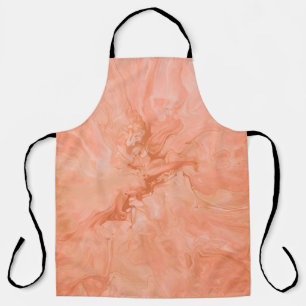 PASTEL CORAL ABSTRACT ILLUSTRATION APRON