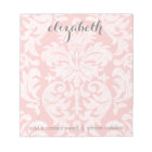 Pastel Coral and Gray Damask Suite for Women