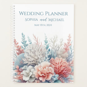 Pastel Coral Reef-Beach Wedding-Planner Planner