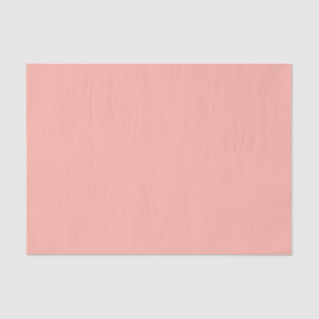 Pastel Coral Reef Solid Colour | Classic | Elegant Tissue Paper (Front)