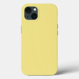 Pastel corn yellow background ready to customize iPhone 13 case