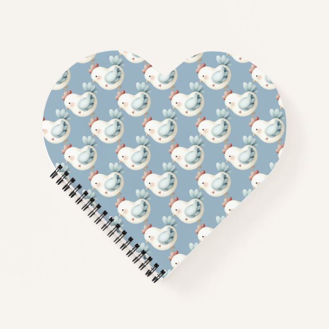 Pastel Cottagecore Chicken Notebook (Front)