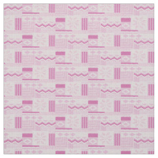 Pastel Cozy Pink Fair Isle Winter Knit Christmas Fabric